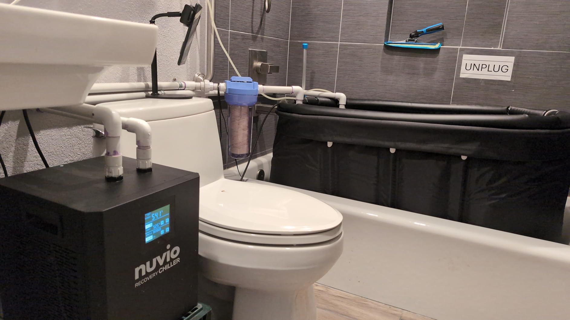 Ozone generator for cold plunge. Keep your cold plunge clean. Maintain cold plunge or ice bath water freshness for longer. Ice bath ozone generator. customer photo 2