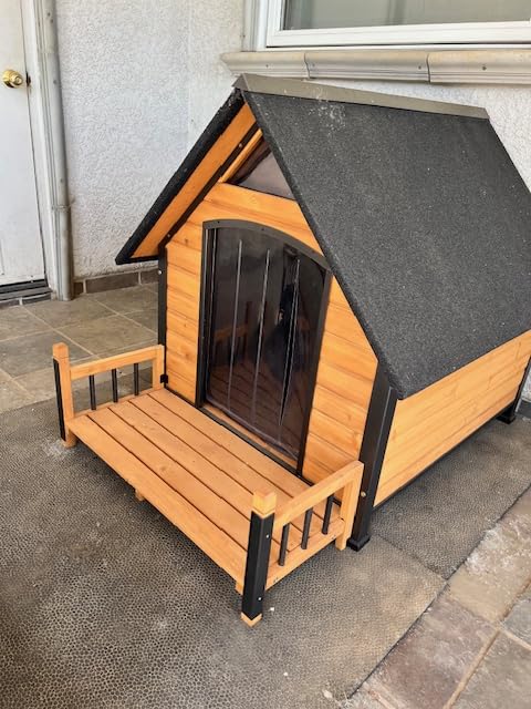 Dog House Outdoor, Insulated Dog Kennel Outside for Large Breed, 50.87