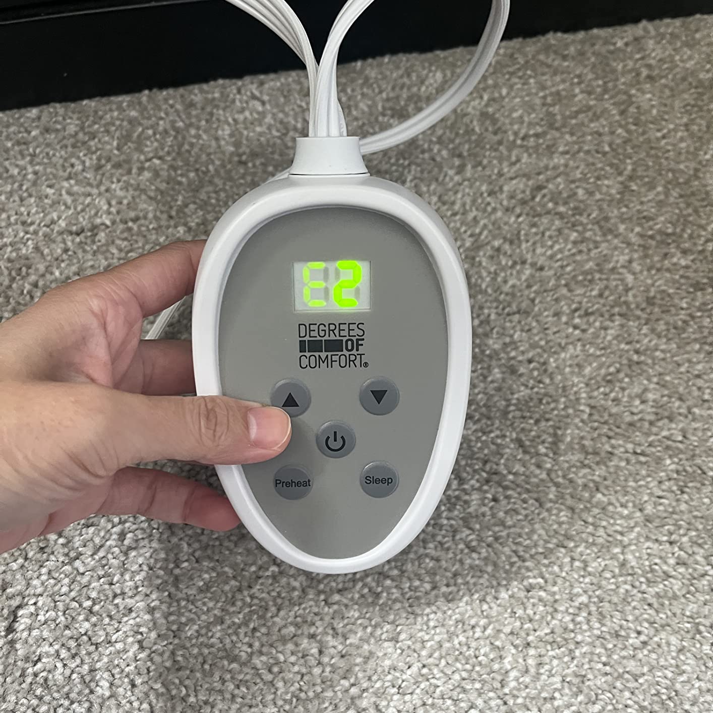 Degrees of Comfort King Electric Blanket with Dual Controls, Large Fleece Heated Blanket for Bed, Auto Shut Off, Machine Washable -Grey, 100Wx90L customer photo 2