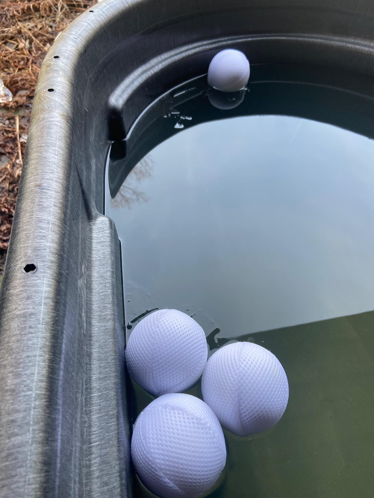 4 Pcs Cold Plunge Filter Scum Absorber, Ice Bath & Cold Plunge Accessories, Reusable Ice Bath Tub Filter Oil Scum Balls Floating to Keep Water Clear, Cold Plunge Water Filter, Ice Bath Water Cleaner customer photo 2