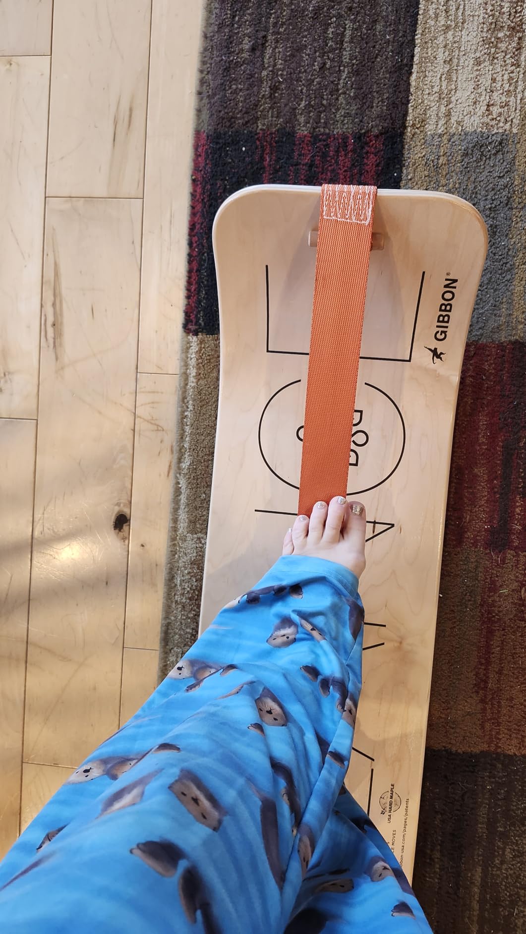 GIBBON SlackBoard - GiBoard Balance Board - Gift for Kids & Adults - 1 & 2 Line Options - Slackline Balance Trainer for Core Workouts, Standing Desk Exercise, Home Gym, Yoga & More customer photo 1