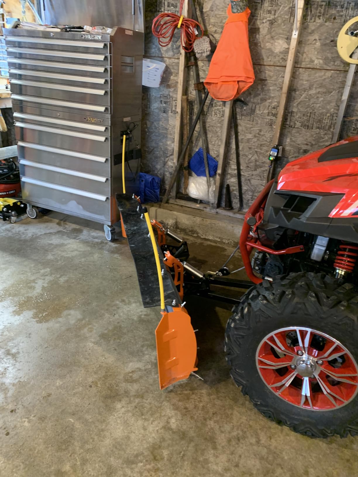 SNOWSQUATCH Deluxe ATV Snow Plow System 48-60 Inch Adjustable Steel Blade Universal Mount Kit customer photo 2