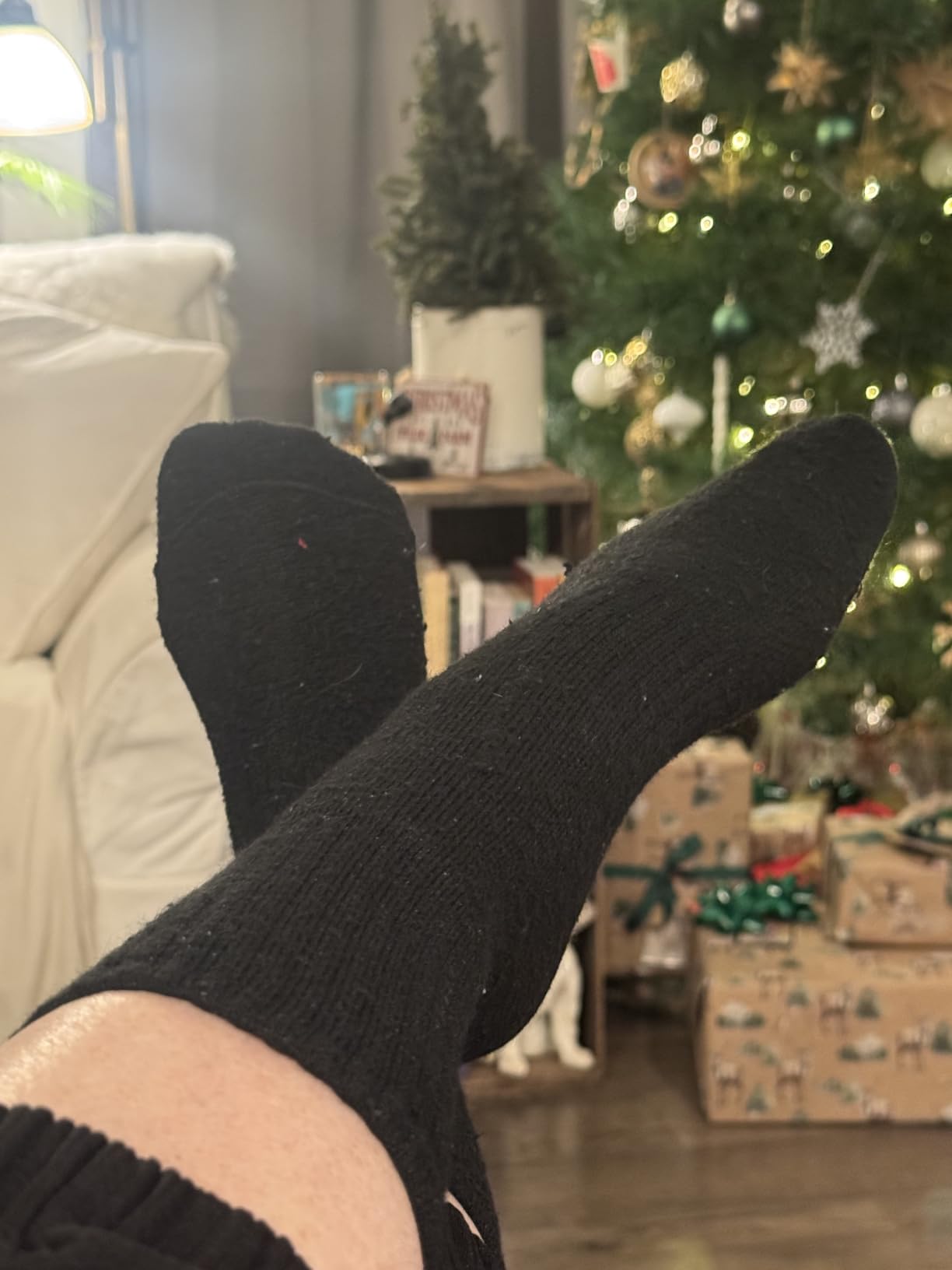 5 Pairs Womens Merino Wool Socks Hiking Warm Winter Thick Thermal Crew Cozy Cabin Ladies Gift Comfy Boot Work Socks customer photo 2