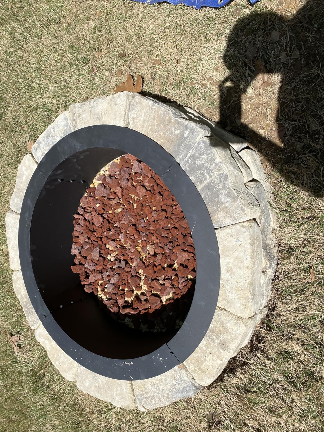 [2026 Upgraded 900D Fabric] Fire Pit Cover Round for 33-36 inch Fire Pit, Heavy Duty Waterproof Firepit Covers with Air Vent, Handle & Tightening Drawstring, 36