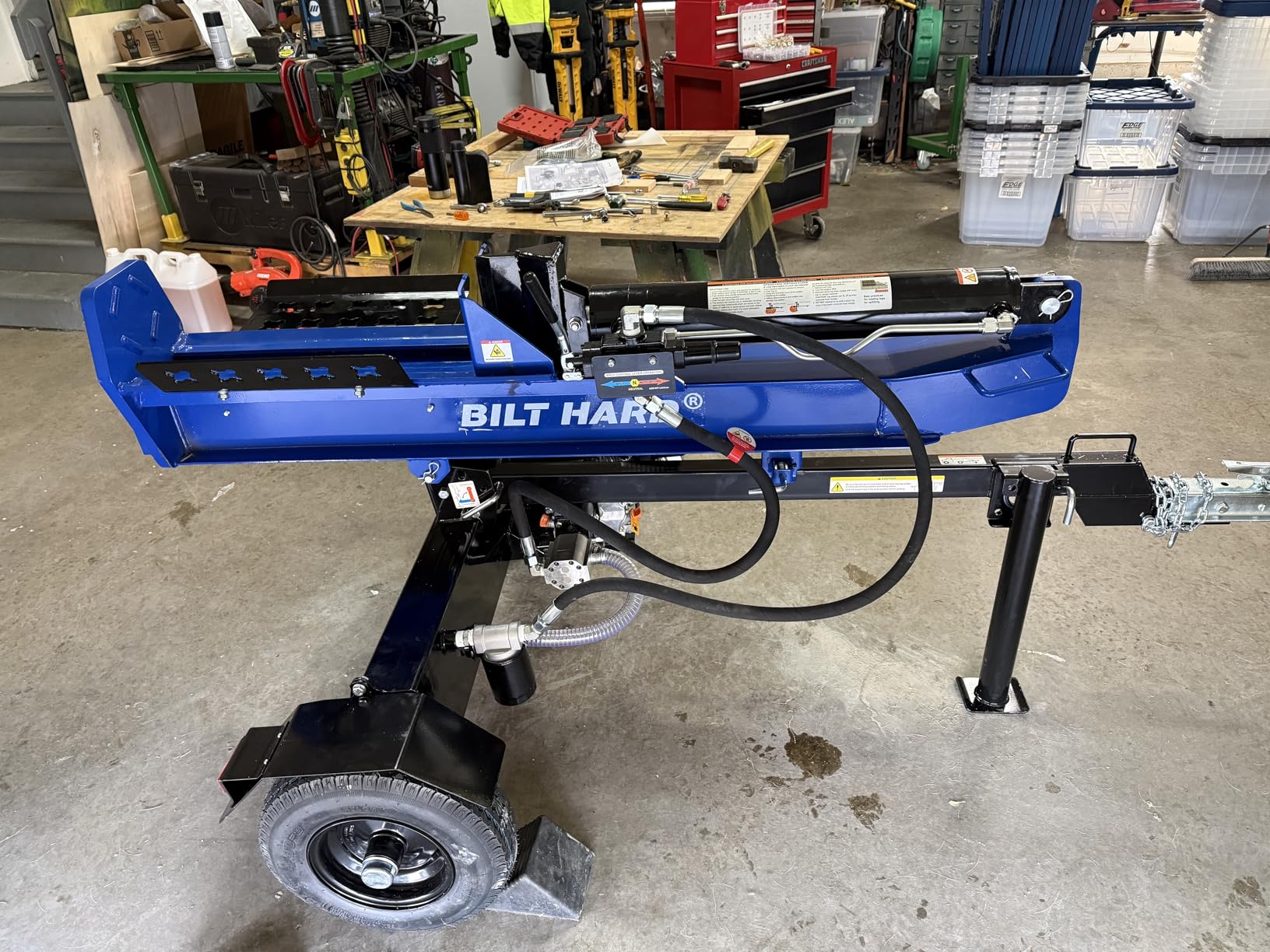 BILT HARD Full Beam 30-Ton Horizontal/Vertical Gas Powered Hydraulic Log Splitter with 223cc OHV Engine customer photo 2