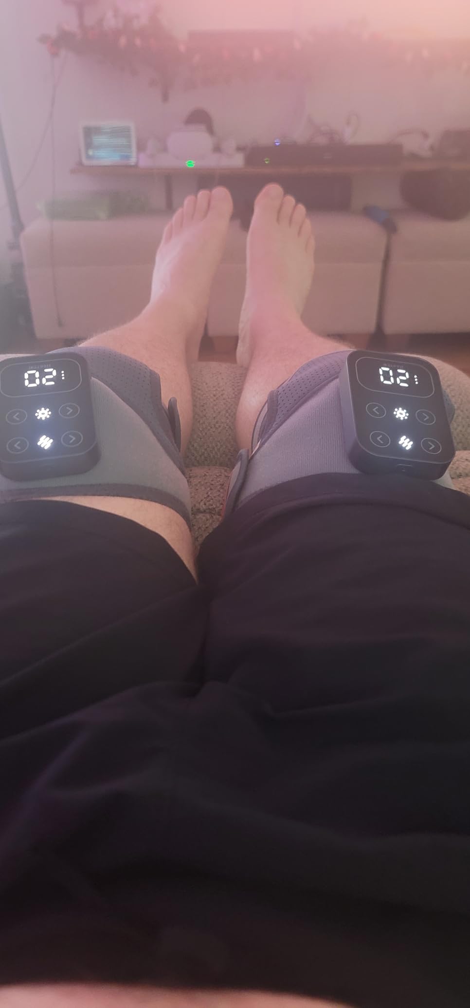 IKEEPFIT Cordless Knee Massager with Heat Vibration for Pain Relief, MAXwarm 4.0[2026 Upgraded] - Electric Heated Knee Brace with 5 Heat Levels and 3 Massage Mode customer photo 1