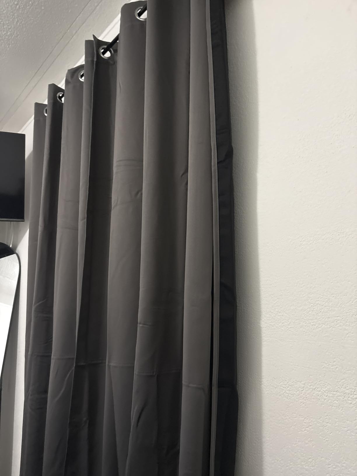 Pony Dance 100% Blackout Curtains, Thick Double Layer Light Blocking Drapes, Thermal Insulated Noise Reducing Black Out Curtains for Bedroom Living Room with Black Liner, 52 x 84 Inch, Sage Green customer photo 2