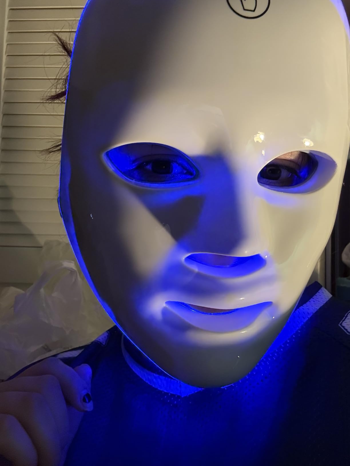 7-1 Colors Red Light Therapy For Face, LED Facial Skin Care Mask, Red Light Mask for Face, LED Facial Mask Light, Salon or Home, White customer photo 1