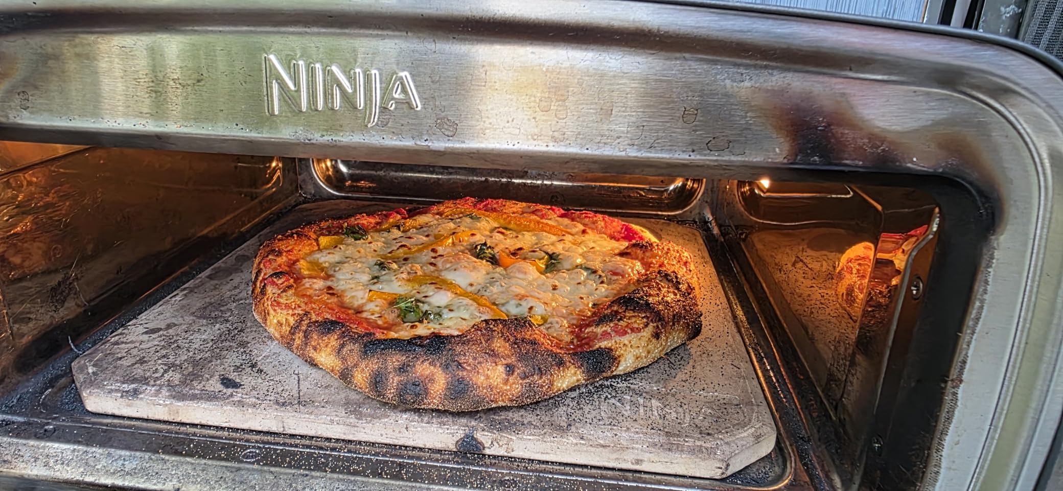 Ninja Artisan Electric Outdoor Pizza Oven with Stone | 12-inch Pizza in 3-minutes | 700F Max Temp | 5-in-1 Functionality customer photo 2
