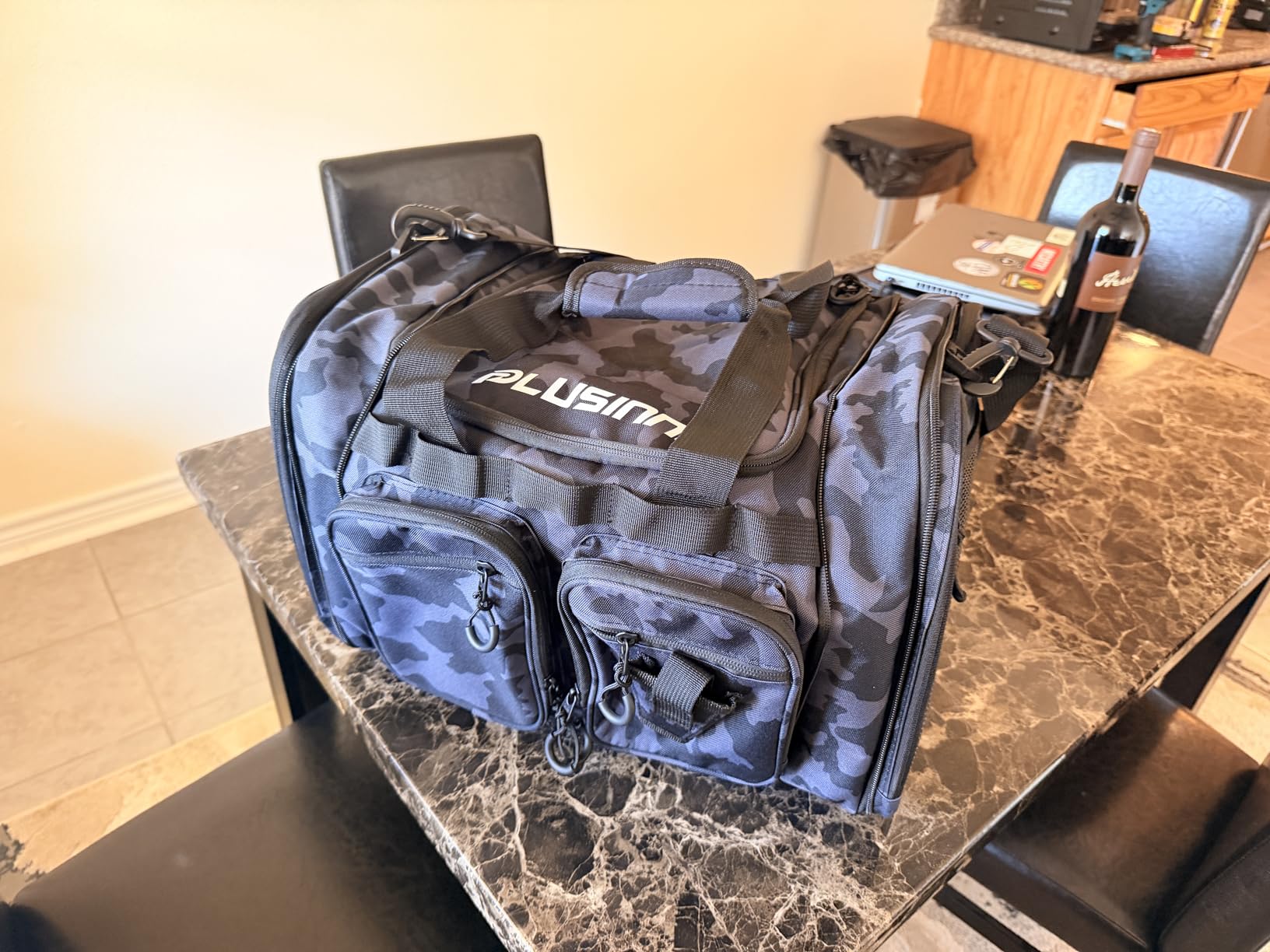 PLUSINNO Tackle Bag - Expandable Fishing Bag for Saltwater & Freshwater - Water Resistant Fishing Gear Shoulder Bag For Men customer photo 1