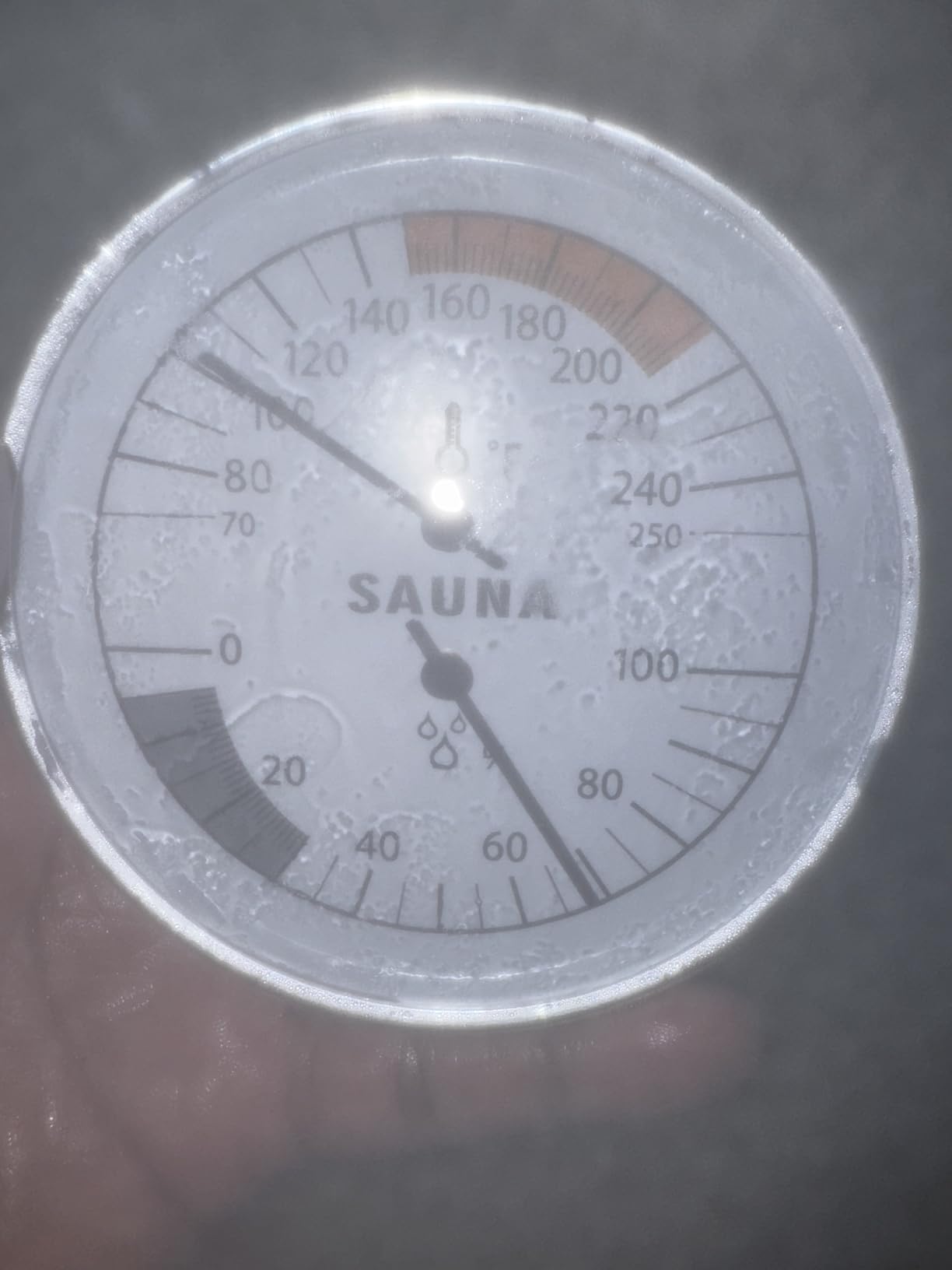 Sauna Thermometer and Hygrometer Combo - Precise Temperature & Humidity Gauge for Sauna Rooms, Temperature Range 70-250F, Humidity Range 0-100% customer photo 2