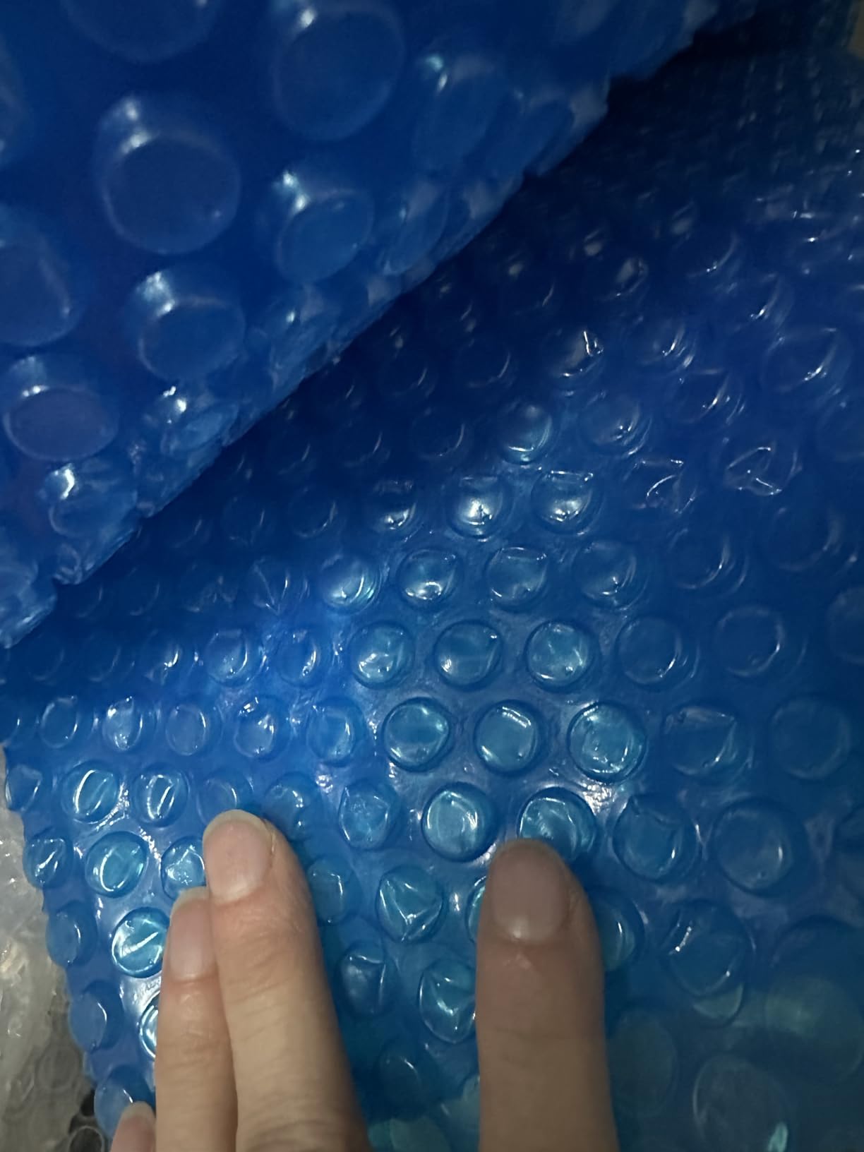 Solar Bubble Hot Tub Spa Cover for 7 x 7 FT Square Inflatable Swimming Pool Blanket Thermal Floating Insulation 16 Mil Bubble Solar Covers for Indoor Outdoor Spa Hot Tub Wrap Covers customer photo 2
