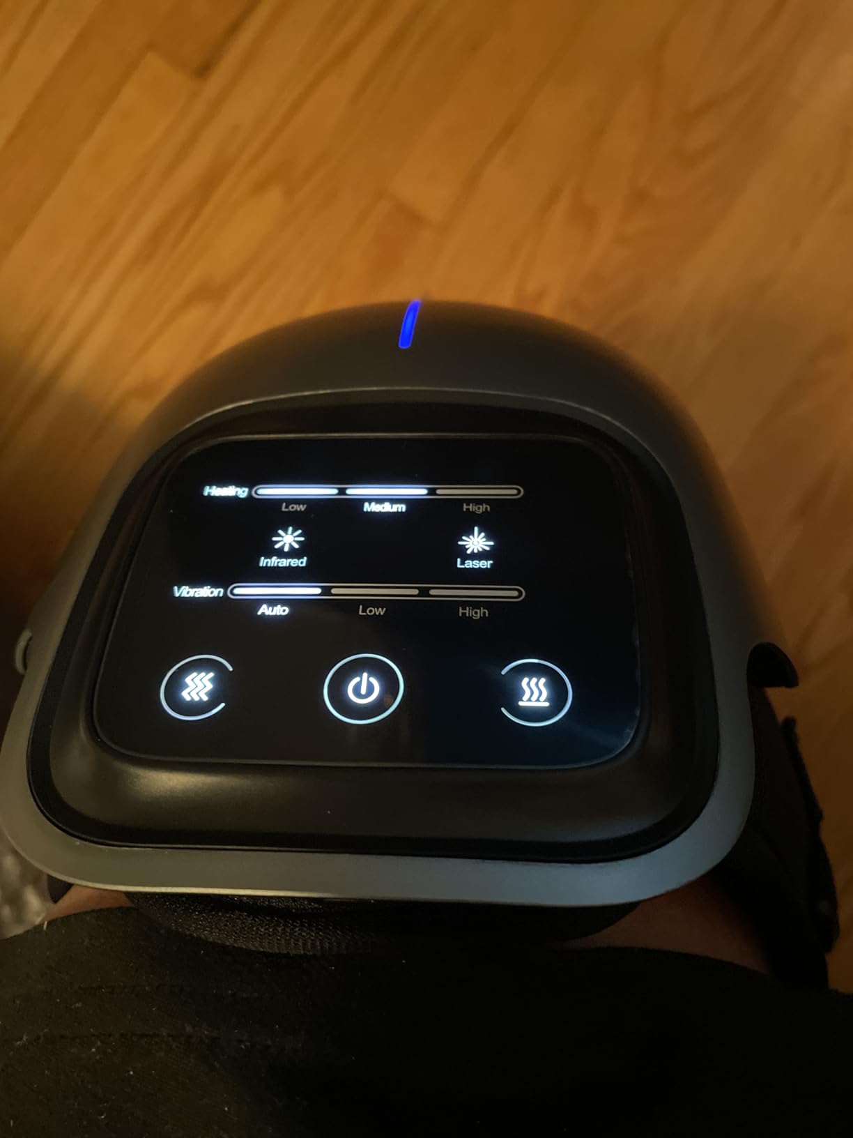 Medcursor Knee Massager, Cordless Heated Knee Massager with 3 Heating Levels, 3 Vibration Modes, LED Screen & Adjustable Straps customer photo 1