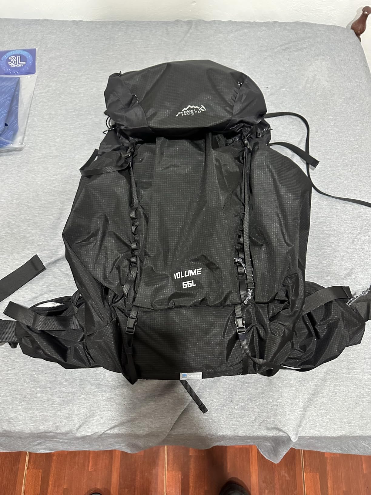 IX INOXTO 55L Internal Frame Waterproof Hiking Camping Backpack with 3L Water Bladder and Rain Cover customer photo 1