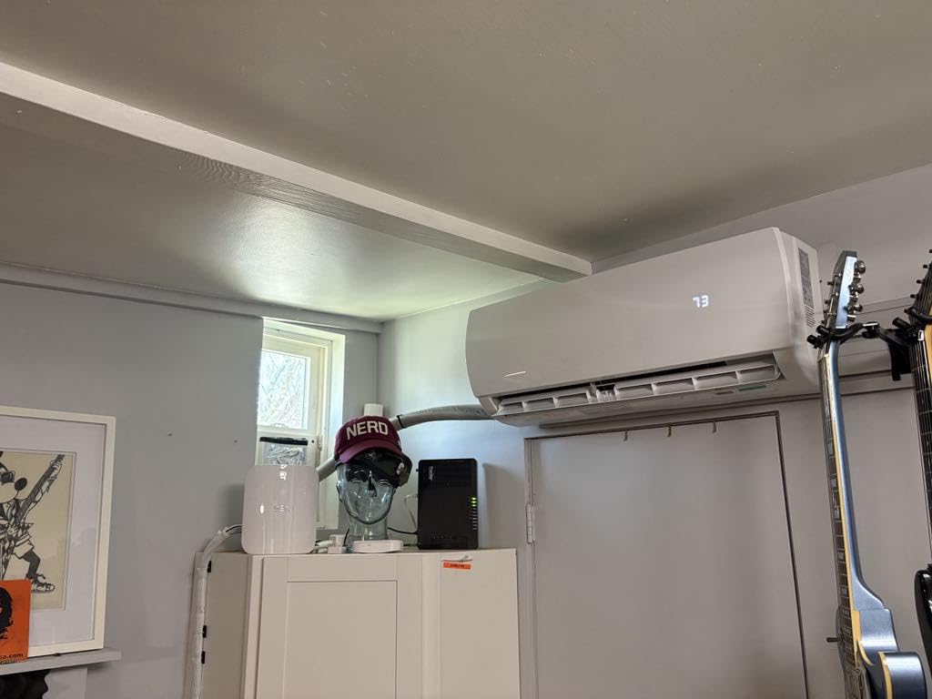 Mountman 12000 BTU Mini Split AC/Heating System, 19 SEER2 110/120V Energy Efficient Ductless Inverter System, Cools Up to 750 Sq.Ft with Pre-Charged Condenser, Heat Pump & Installation Kits customer photo 1