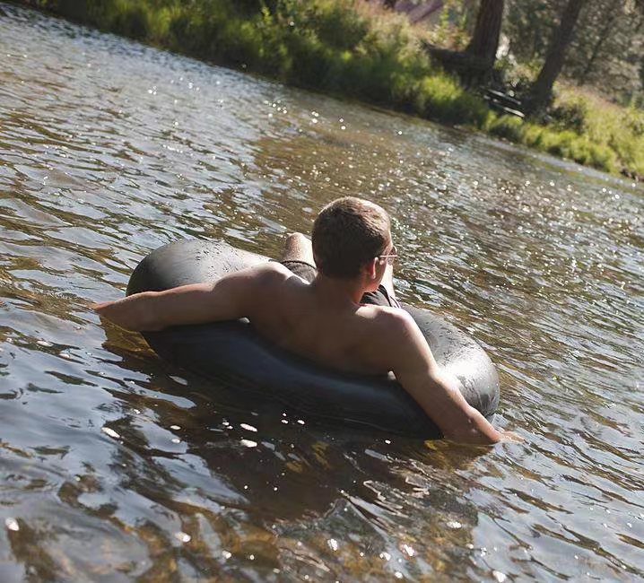 River Tube for Floating Heavy Duty Rubber Snow Tube | River Tube, Sledding Float | Pool Closing Inner Tube | Truck Inner Tubes customer photo 2