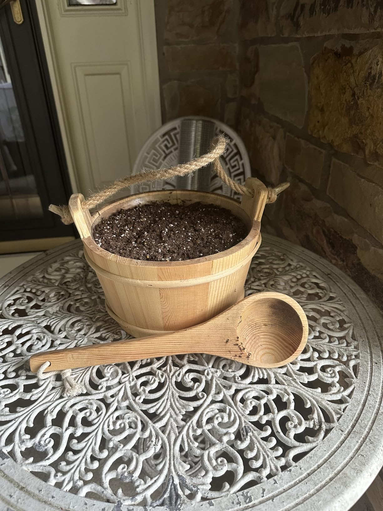 Sauna Bucket and Ladle Set, Sauna Bucket and 14.5