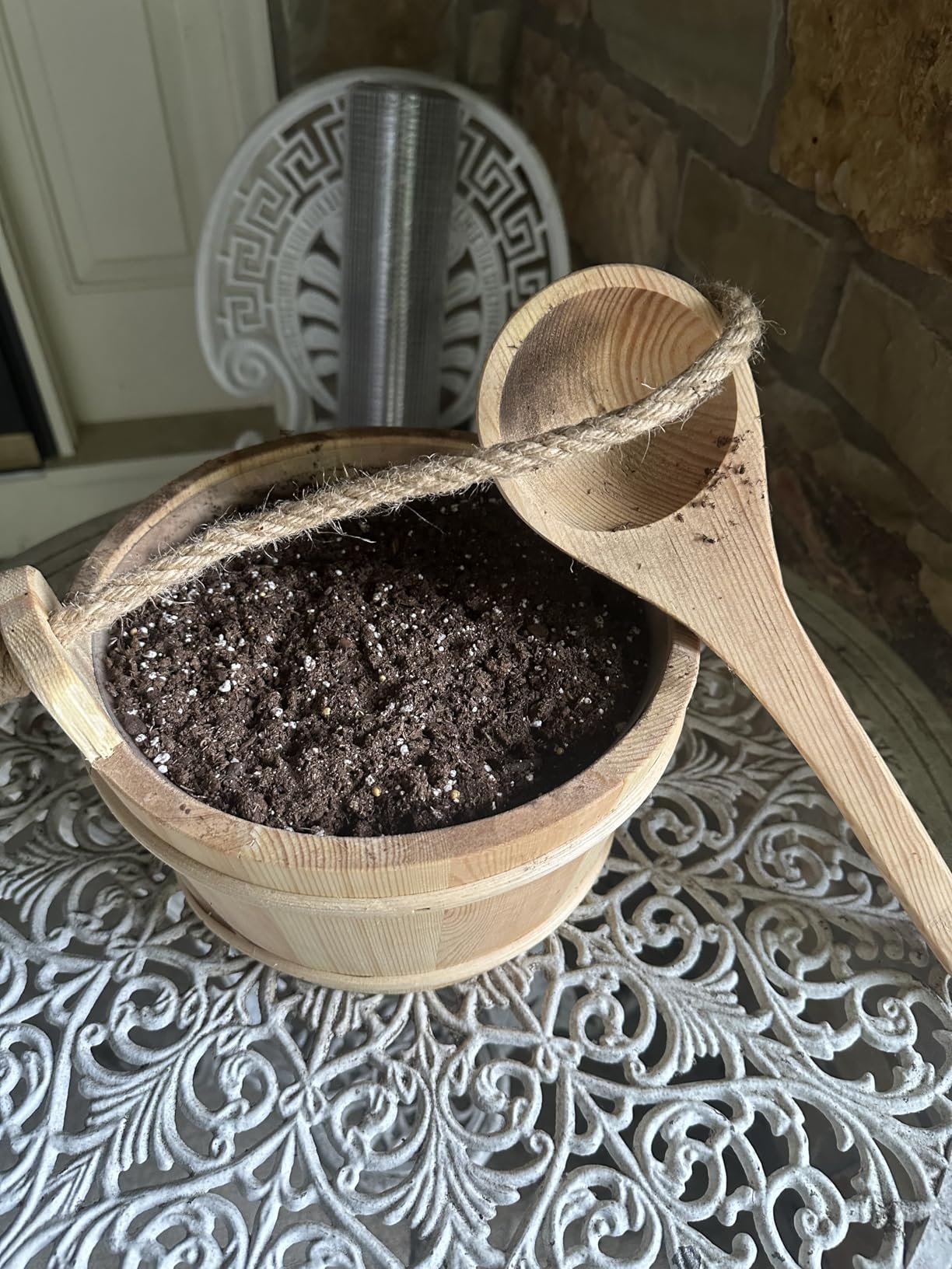 Sauna Bucket and Ladle Set, Sauna Bucket and 14.5