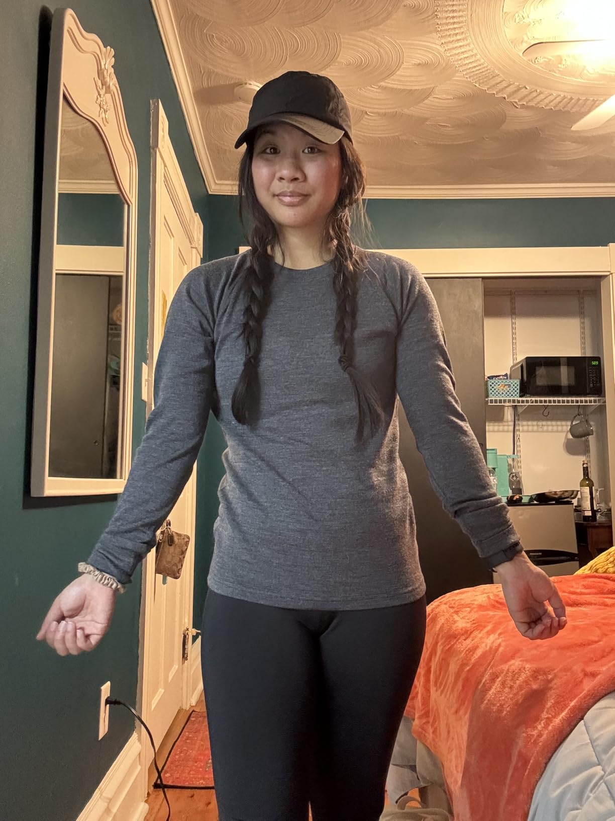 Women's 100% Merino Wool Base Layer Sets Lightweight Active Base Layer for Ski customer photo 1