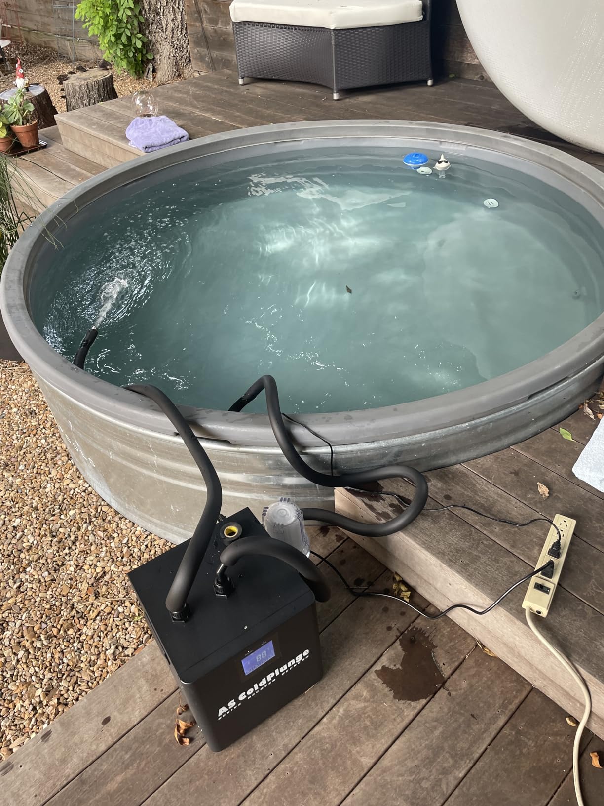 Ice Bath Water Chiller for Cold Plunge Tubs, 1/3 HP Upgraded Water Chiller with Pump, External Filter and Submersible Pump for Home and Professional Use customer photo 2