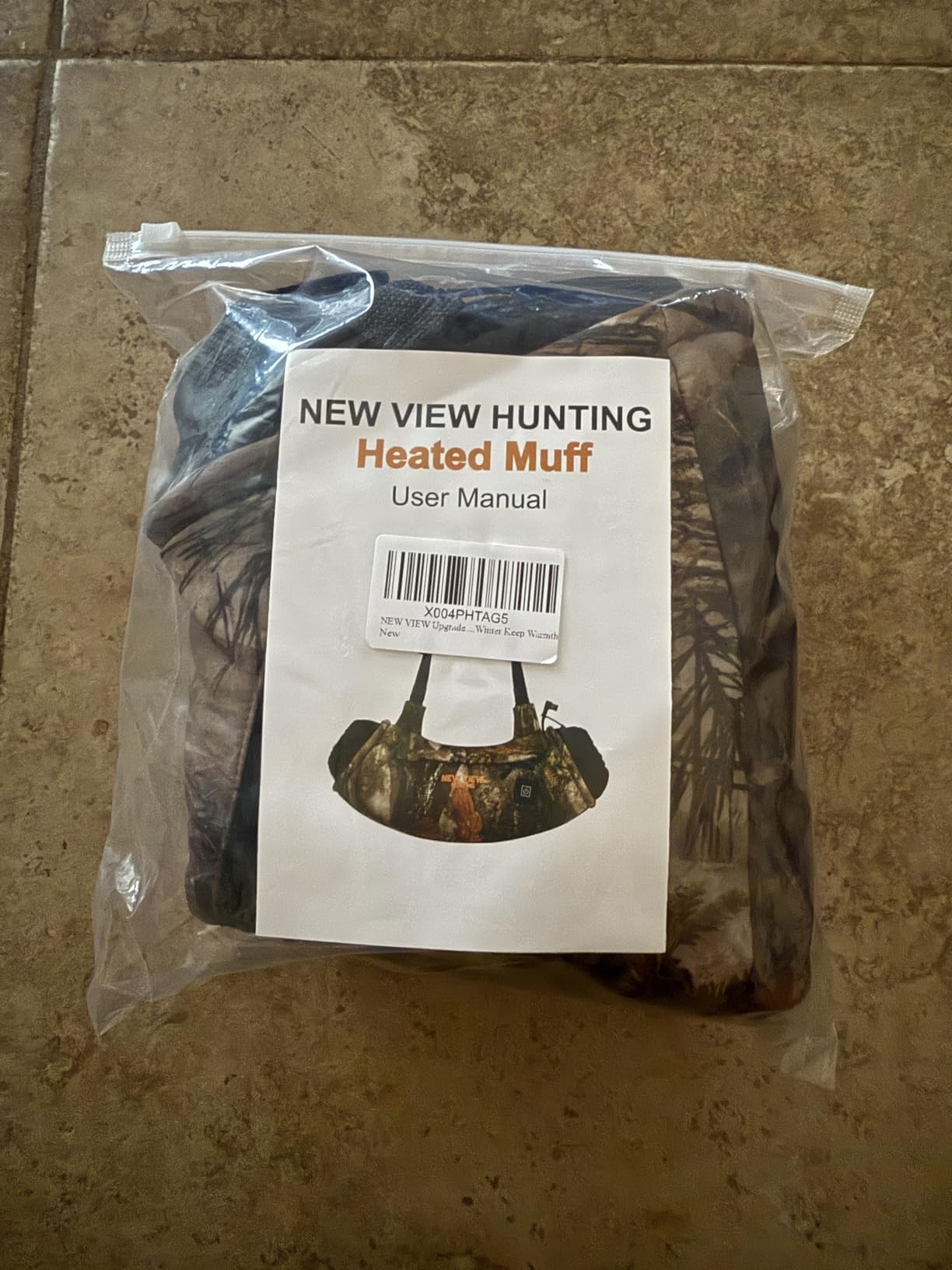 NEW VIEW Camo Heated Hand Warmer Pouch, Electric Hunting Hand Muff for Men Women Cold Weather (Includes 5V Battery Pack) customer photo 1