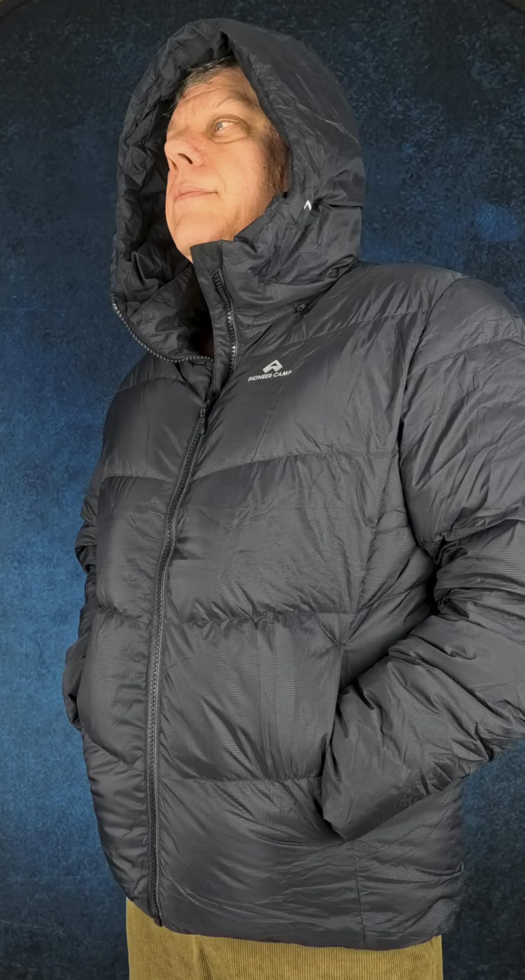 Men's Down Jacket 700 Fill Winter Insulated Puffer Jackets Water-repellent Warm Puffy Coat with Hood customer photo 2