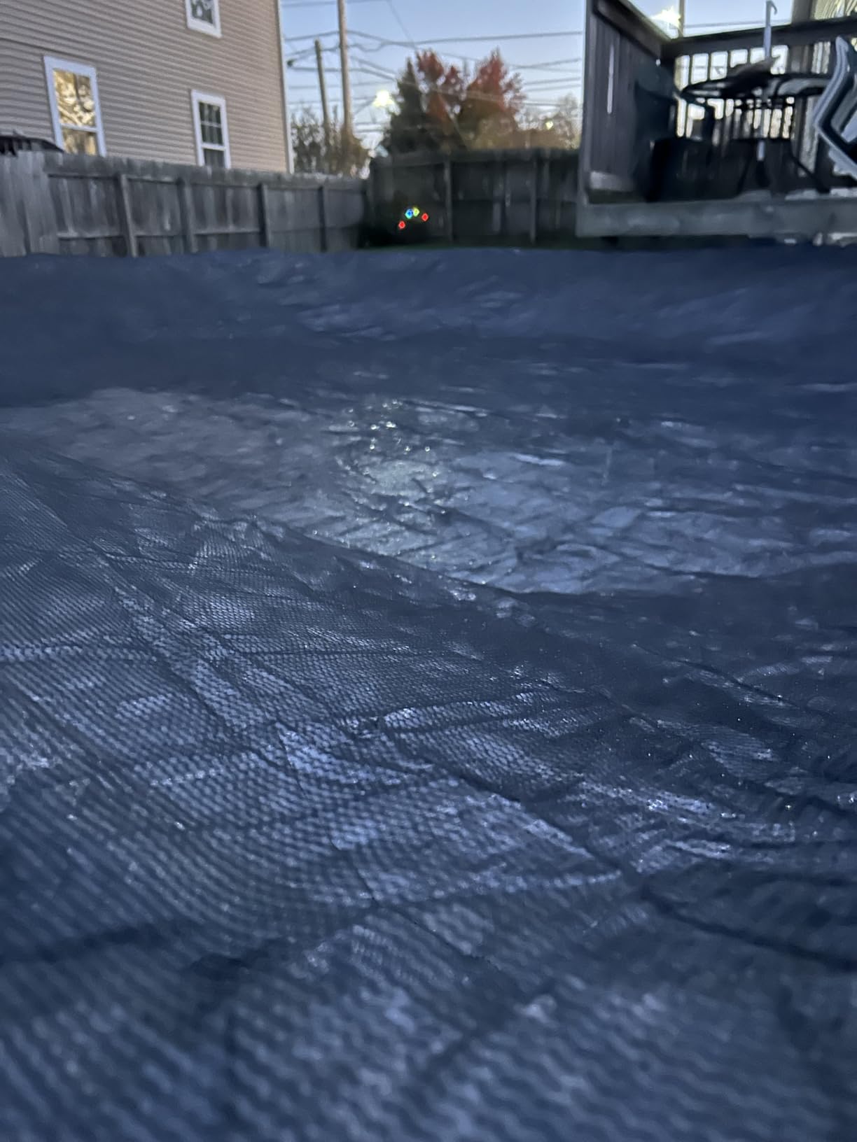 Mesh Pool Covers for Above Ground Pools 18 Foot, Heavy-Duty Round Swimming Pool Leaf Net Cover with Winch & Cable for Leaves and Debris, 0.07in Dense Mesh Pool Cover, 3.3-feet Overlap customer photo 1