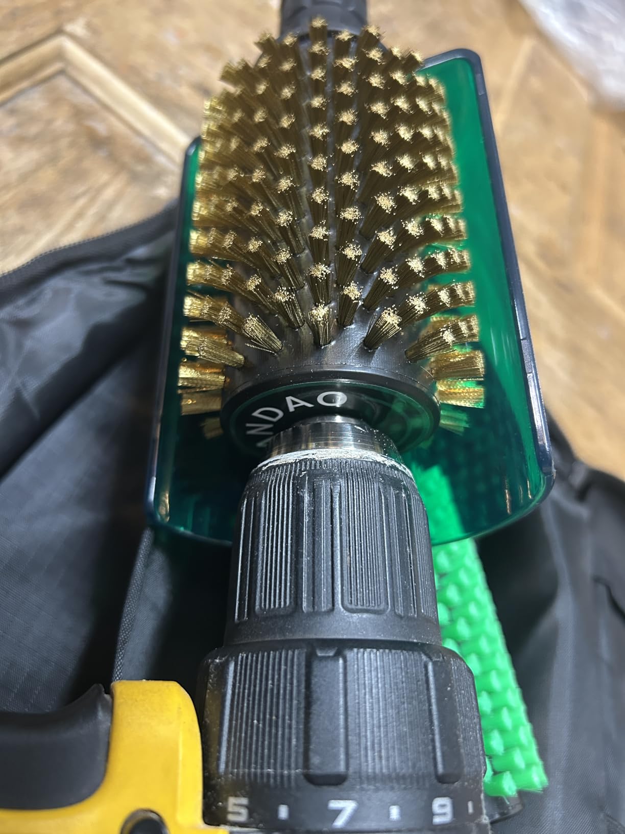 Ski Wax Kit with Quick Change Axle, 100mm Roto Brush Set for Skis Snowboards, 3 Professional Brushes (Brass, Horsehair, Nylon) customer photo 2