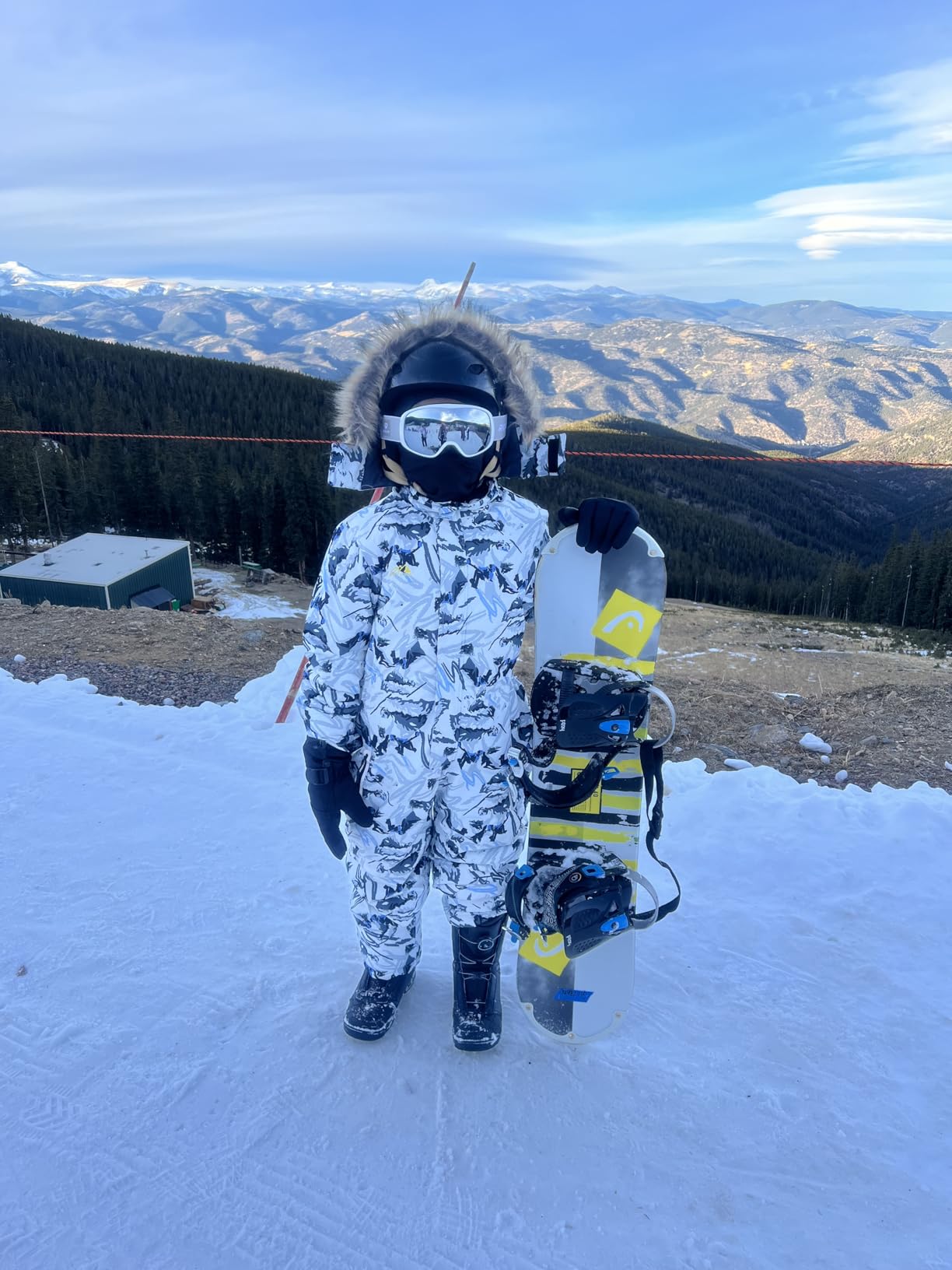 Kid's Winter Overalls Ski Suits Boy's and Girl's Waterproof Snowboard Jumpsuits One Piece Snowsuit Jackets Coats customer photo 1