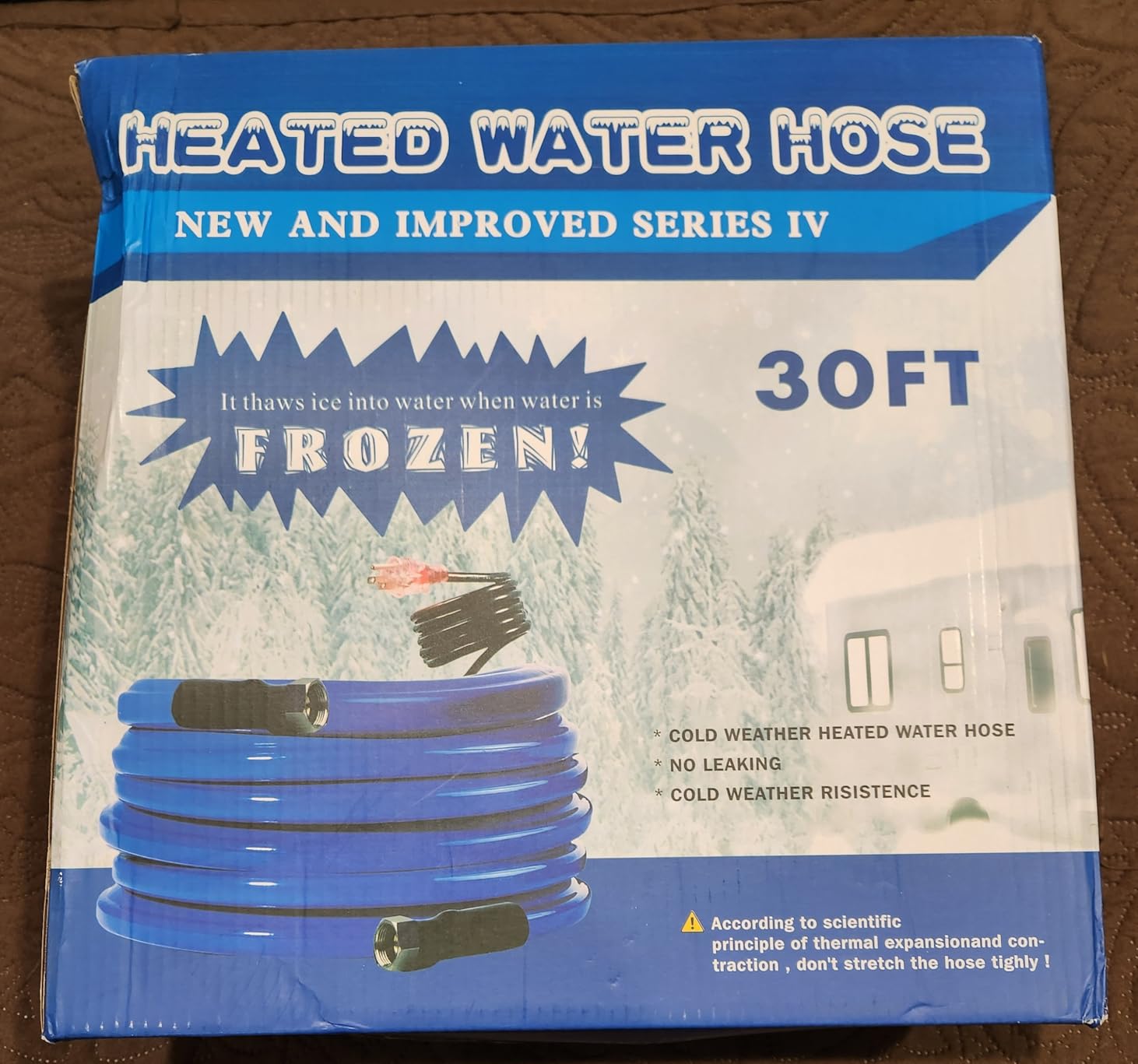 50FT Heated Water Hose for RV,-45 F Anti-freezing Heated Garden Hose, Electrically Heated Hoses of Rv Accessories for Camping/Garden/Farm/Henhouse/Stable customer photo 2