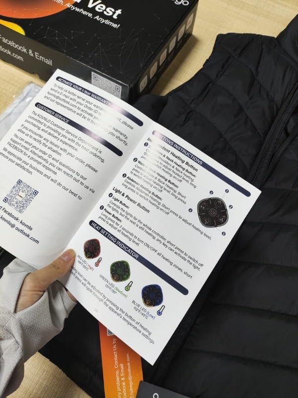 Heated Vest Women with Battery Pack Included, Smart Controller, Lightweight Electric Heating Jacket, Light Out Design customer photo 2