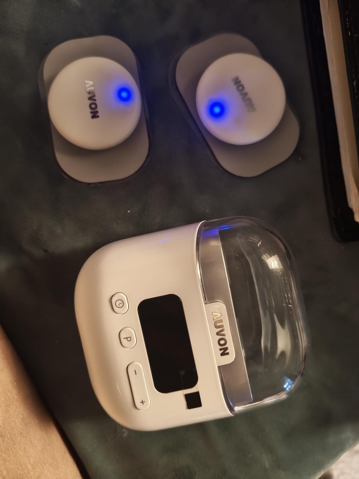 AUVON Wireless 24 Modes TENS Unit Muscle Stimulator for Pain Relief, Smart Rechargeable TENS Machine with Dual Size 6 TENS Pads for Physical Therapy customer photo 1