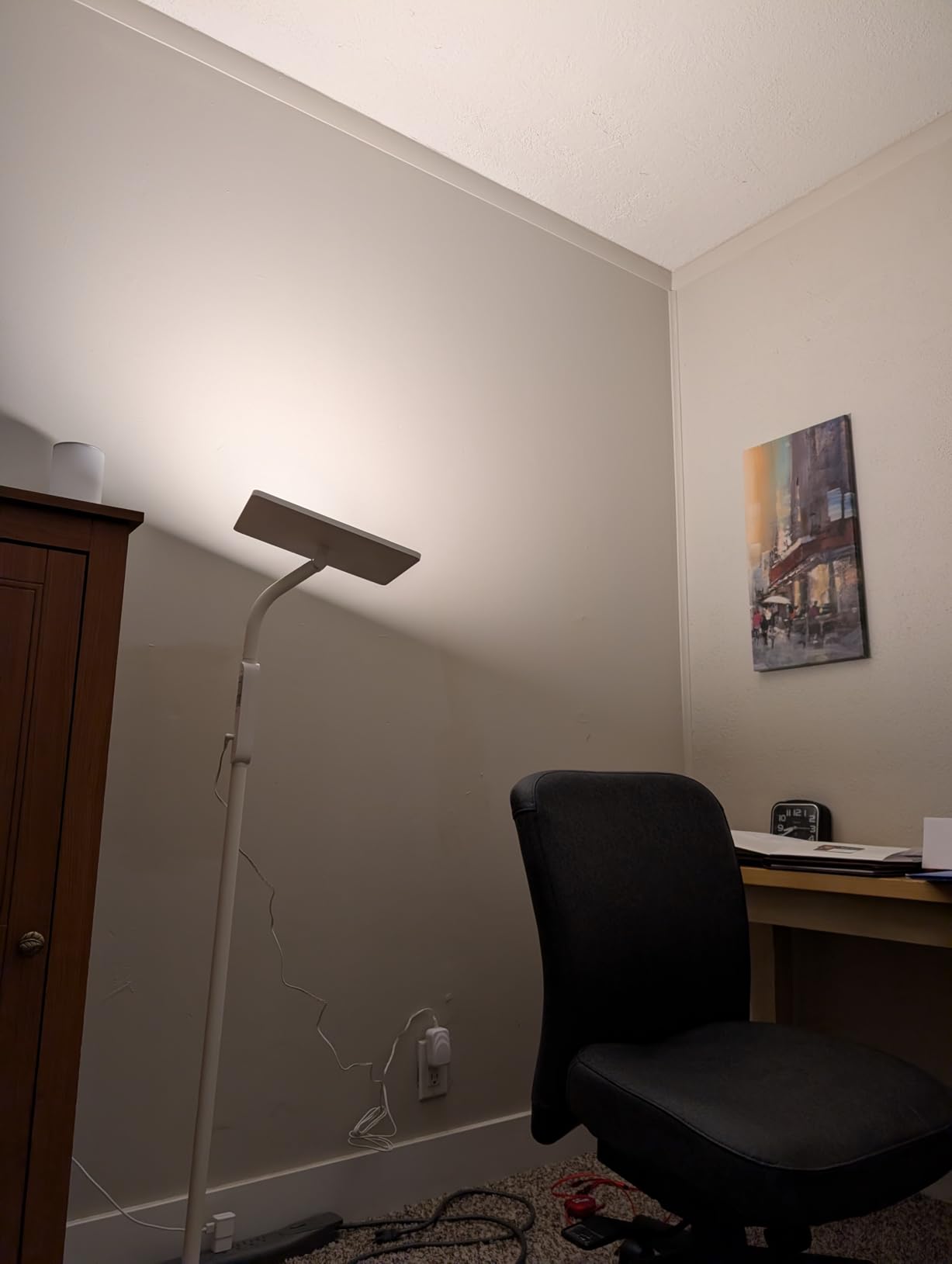 12,000 Lux Light Therapy Lamp, Full Spectrum Sunlight Lamp, UV-Free Sun Lamp with Remote Control/4 Color Temp/5 Brightness/4 Timer, 3 Height Adjustable Floor Lamp for Home Office, Living Room, Bedroom customer photo 1