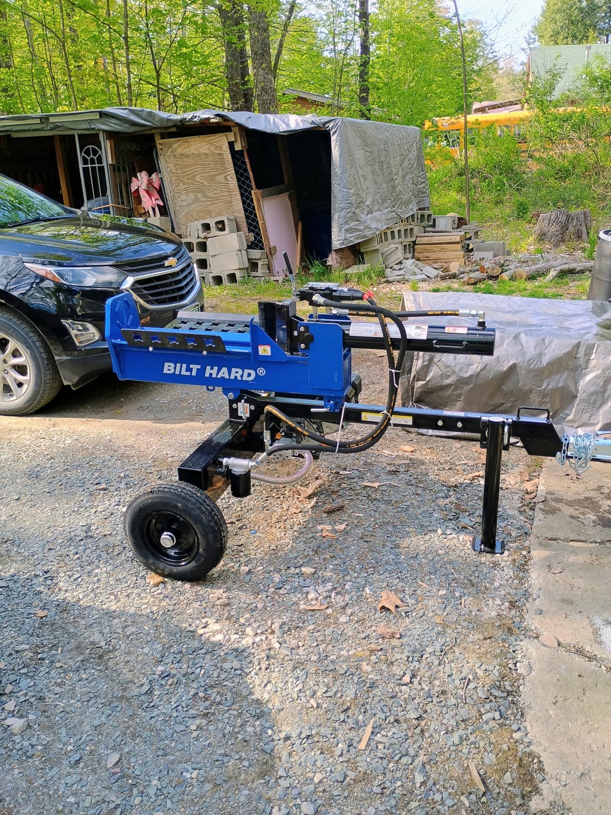 BILT HARD 18-Ton Portable Gas Log Splitter, Rapid Auto Return Ram System with 2-Stage Gear Pump customer photo 1