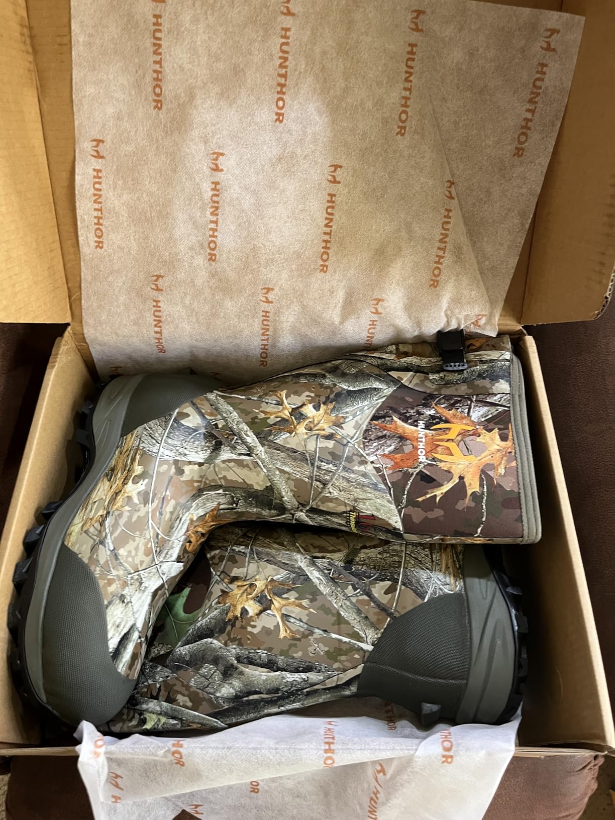 Hunting Boots for Men with 1600g Insulation, Waterproof Rubber Boots with 4mm Neoprene & 2mm Fleece Lining, Rated to -20F customer photo 1