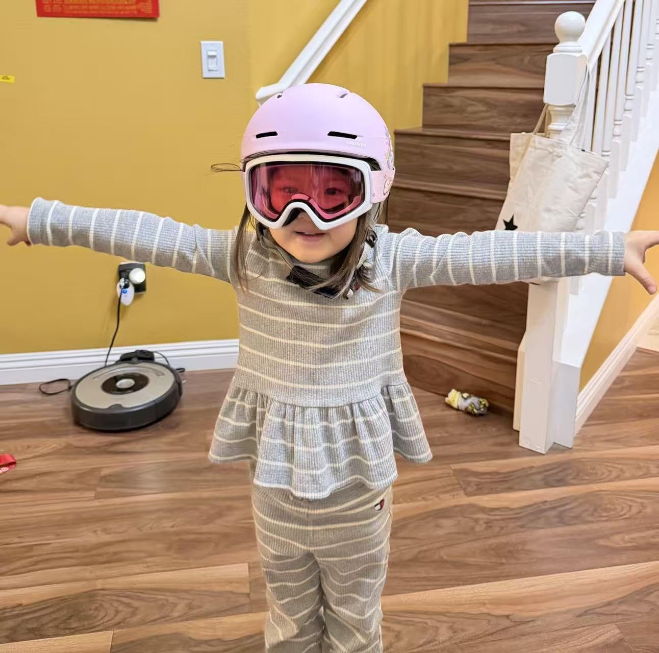 SNOWER Kids Ski Helmet with Goggles Set, Shockproof Durable PC Shell & EPS Foam customer photo 2