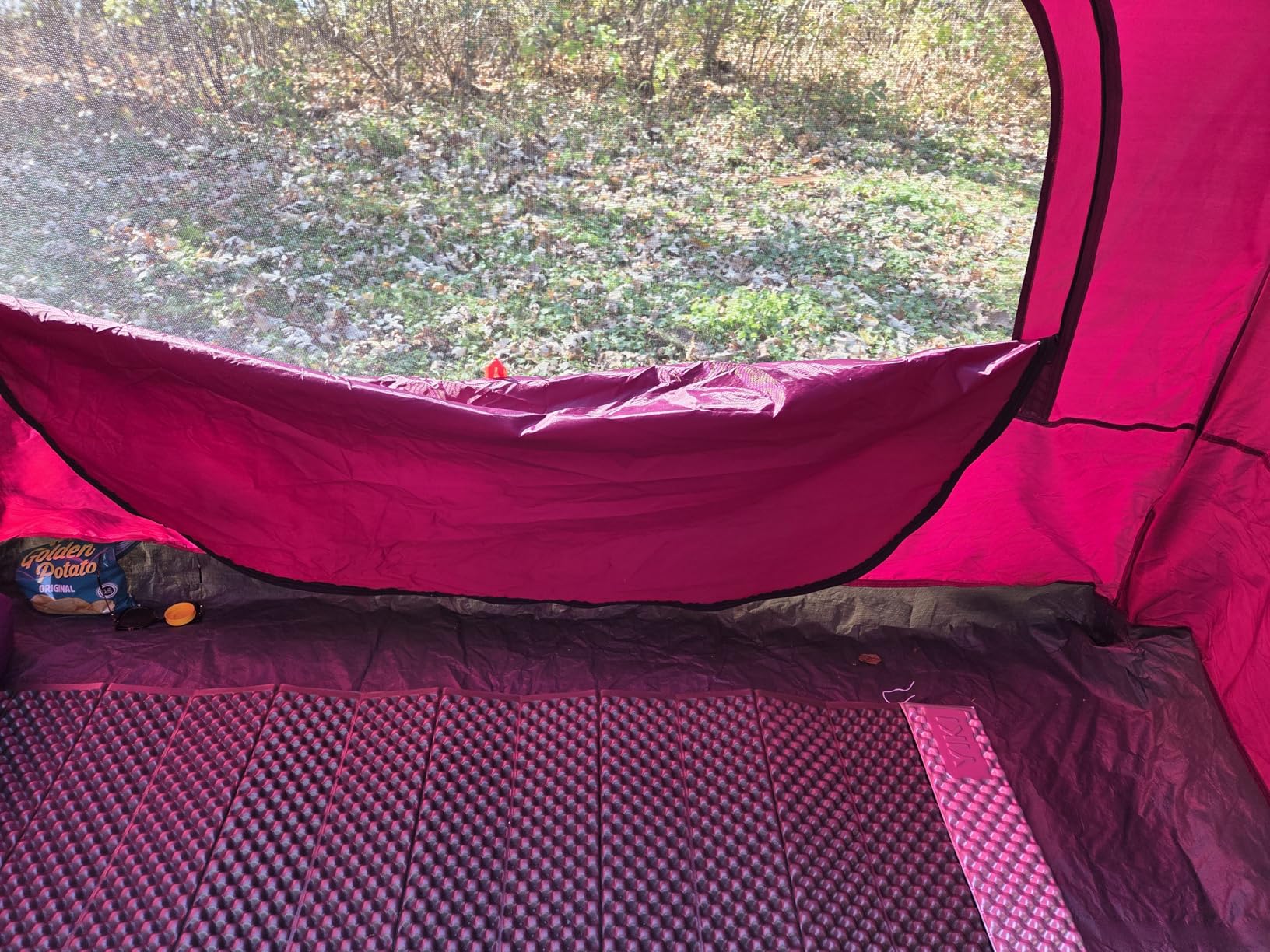 YIKI Closed Cell Foam Sleeping Pad for Camping, 72.8x22 inch, Ultralight Foldable Foam Sleeping Mat with Heat Reflective Layer, Waterproof Backpacking Pad for Hiking, Tent, Outdoor Use customer photo 2
