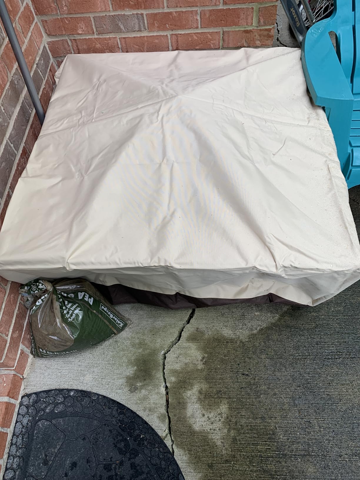 Vailge Fire Pit Cover Round, 100% Waterproof Round Patio Fire Bowl Cover, Outdoor Heavy Duty Gas Firepit Table Covers with Air Vent and Handle customer photo 2