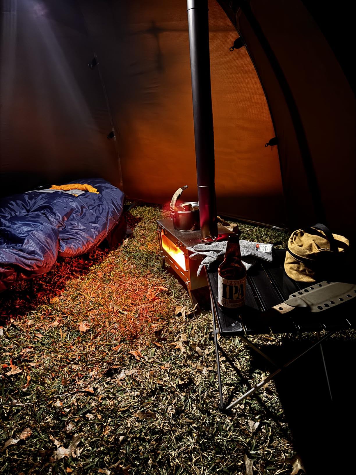 OneTigris Coco NEST Solo Hot Tent with Stove Jack, 3000mm Waterproof Windproof Free-Standing Dome Tent with Mesh Inner customer photo 2