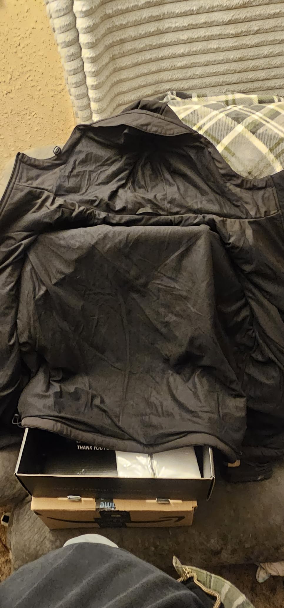 Graphene Heated Soft Shell Jacket for Men 12V 18400mAh Large Capacity customer photo 1