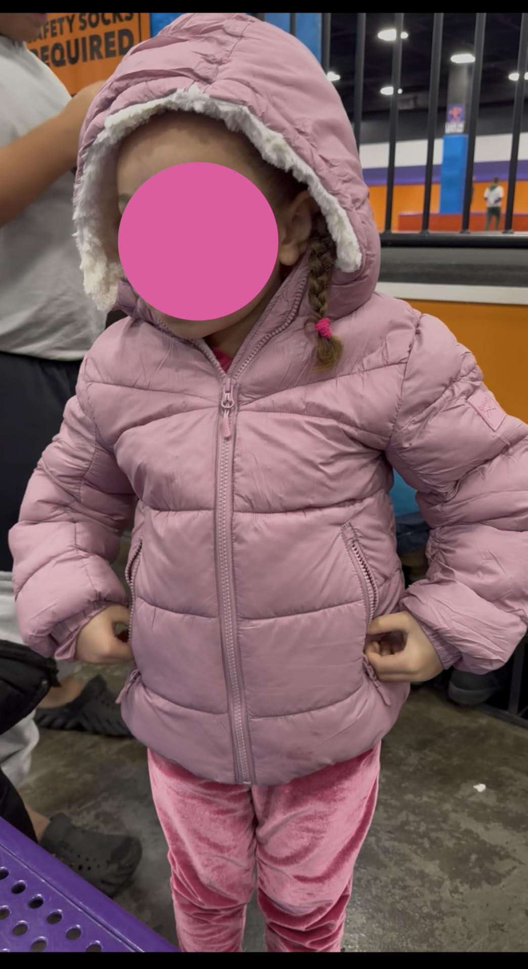 MoFiz Girls Winter Coat - Heavyweight Quilted Sherpa Lined Parka Puffer Jacket customer photo 1