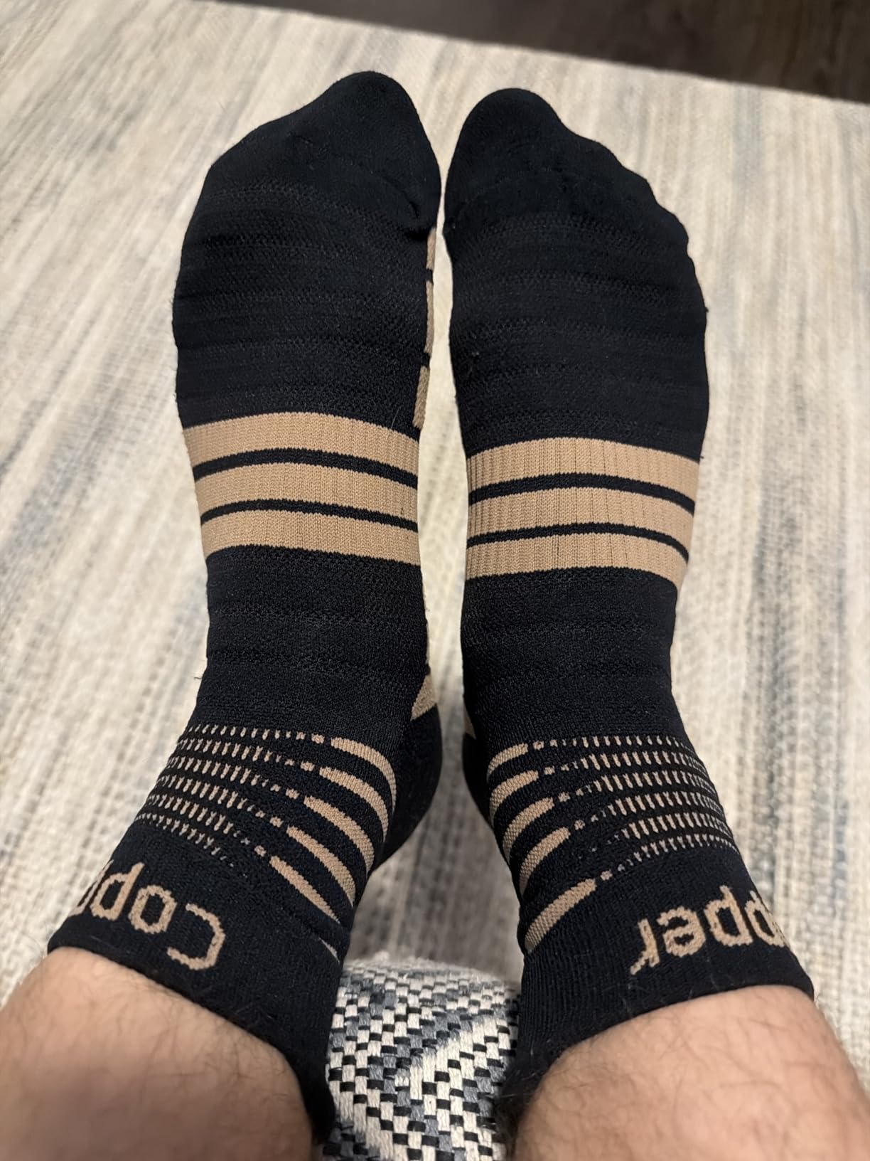 NEENCA Copper Compression Socks, Medical Ankle Support Socks for Injury Recovery & Pain Relief, Sport Protection, Women & Men Circulation, Swelling, Runner, Travel, Pregnancy, Flying--1 Pair, 20-30mmHg customer photo 1