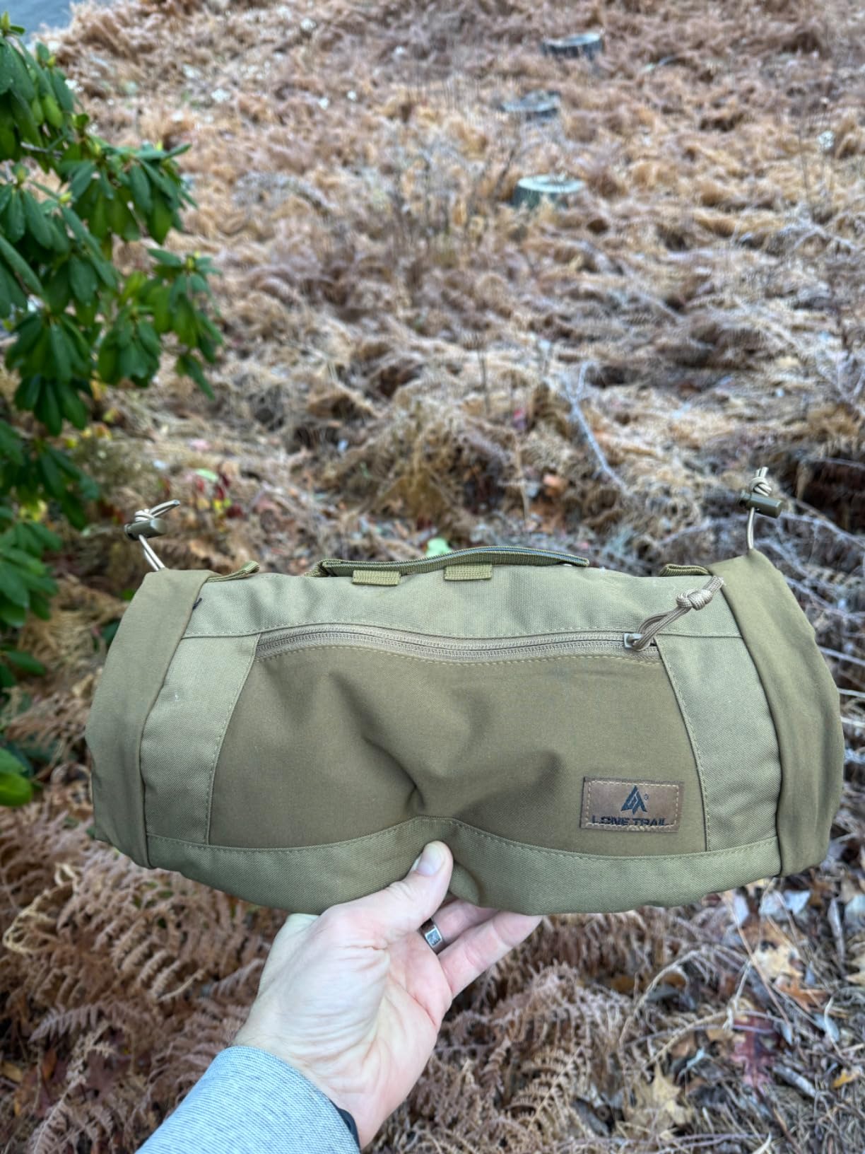Lone Trail Hunting Hand Warmer Pouch, Hiking, and Camping with 500D Water Repellent Exterior - Hand Muff Hunting Gear 9oz Ultra Light and Adjustable, Sherpa Fleece customer photo 2