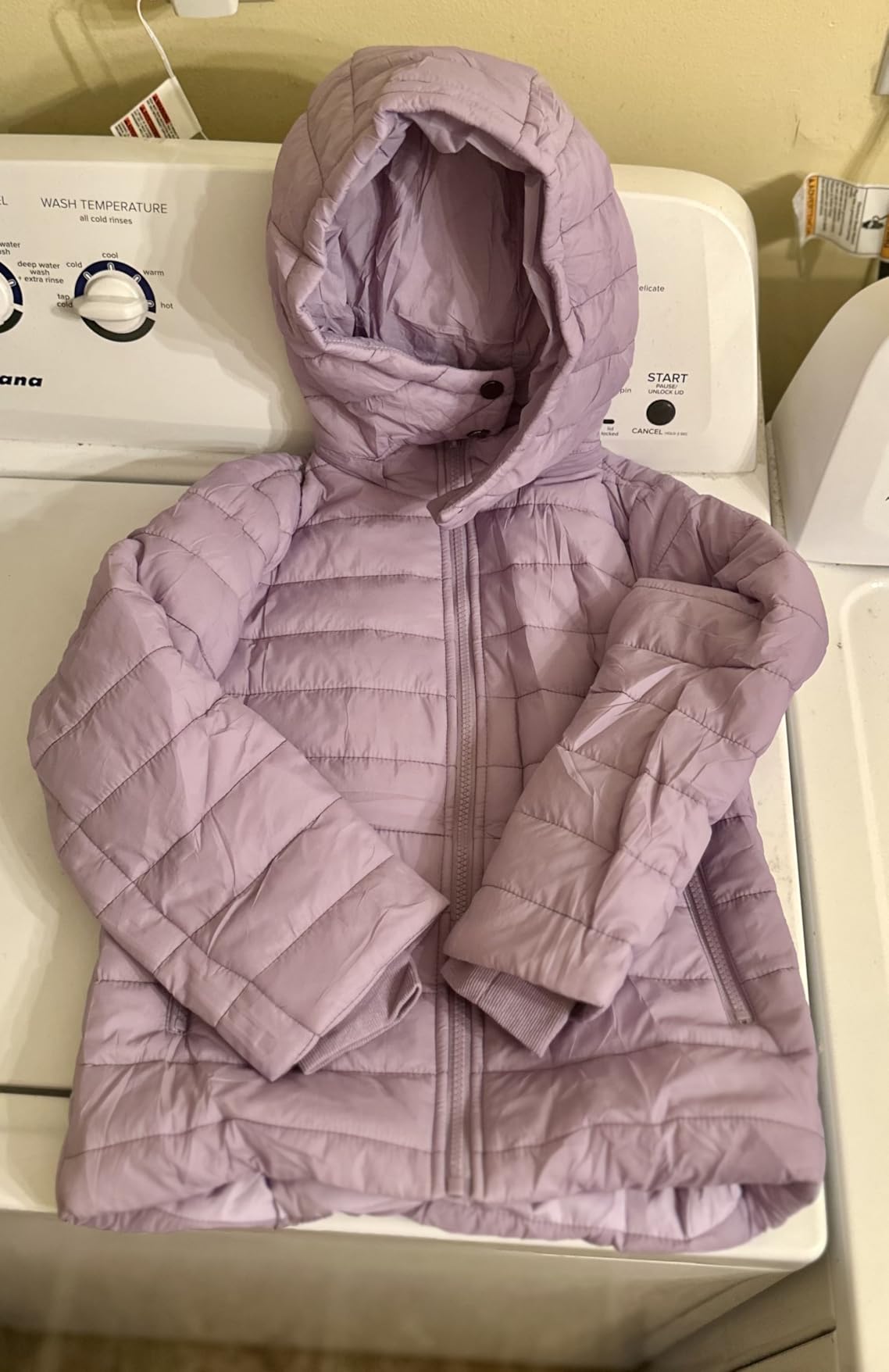 Girls Hooded Puffer Jacket Kids Winter Quilted Down Coats with Zipper Pockets 5-14 Years customer photo 2
