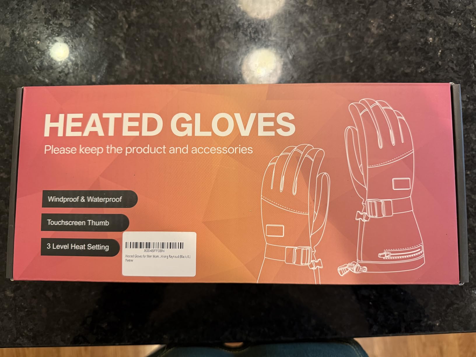 Heated Gloves, Rechargeable Heated Gloves for Men Women, Waterproof Electric Heating Ski Gloves with Touchscreen for Cold Weather Motorcycle Skiing Snowboarding Hiking Hunting Gifts customer photo 1