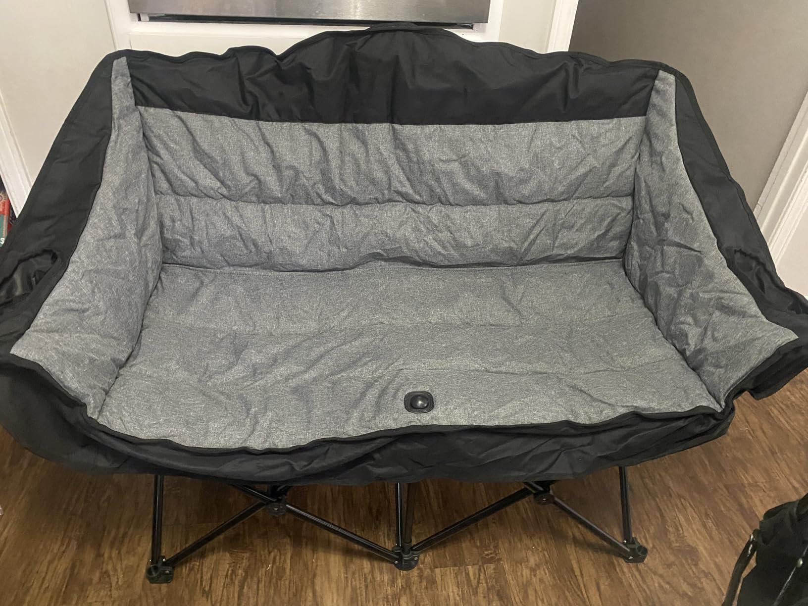 Heated Double Camping Chair - Heated Loveseat Chair for 2 Person Heavy Duty Oversized Padded Camping Couch for Adults Outdoor Sports Lawn Portable Folding Chairs customer photo 2