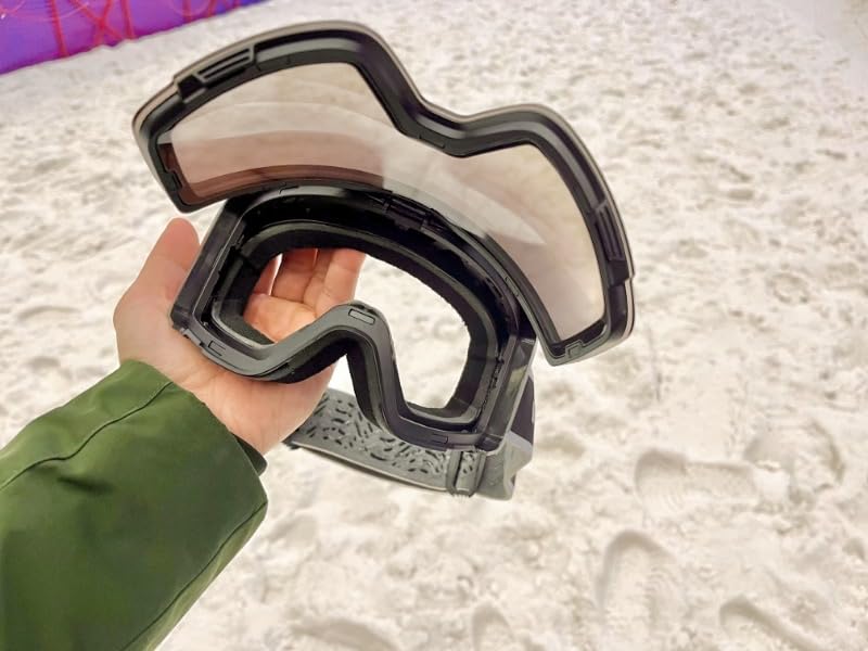 Innerking Photochromic Ski Goggles, Magnetic Flip-Up Snowboard Goggles, OTG Anti-Fog Lens, UV400 Protection Snow Goggles customer photo 1