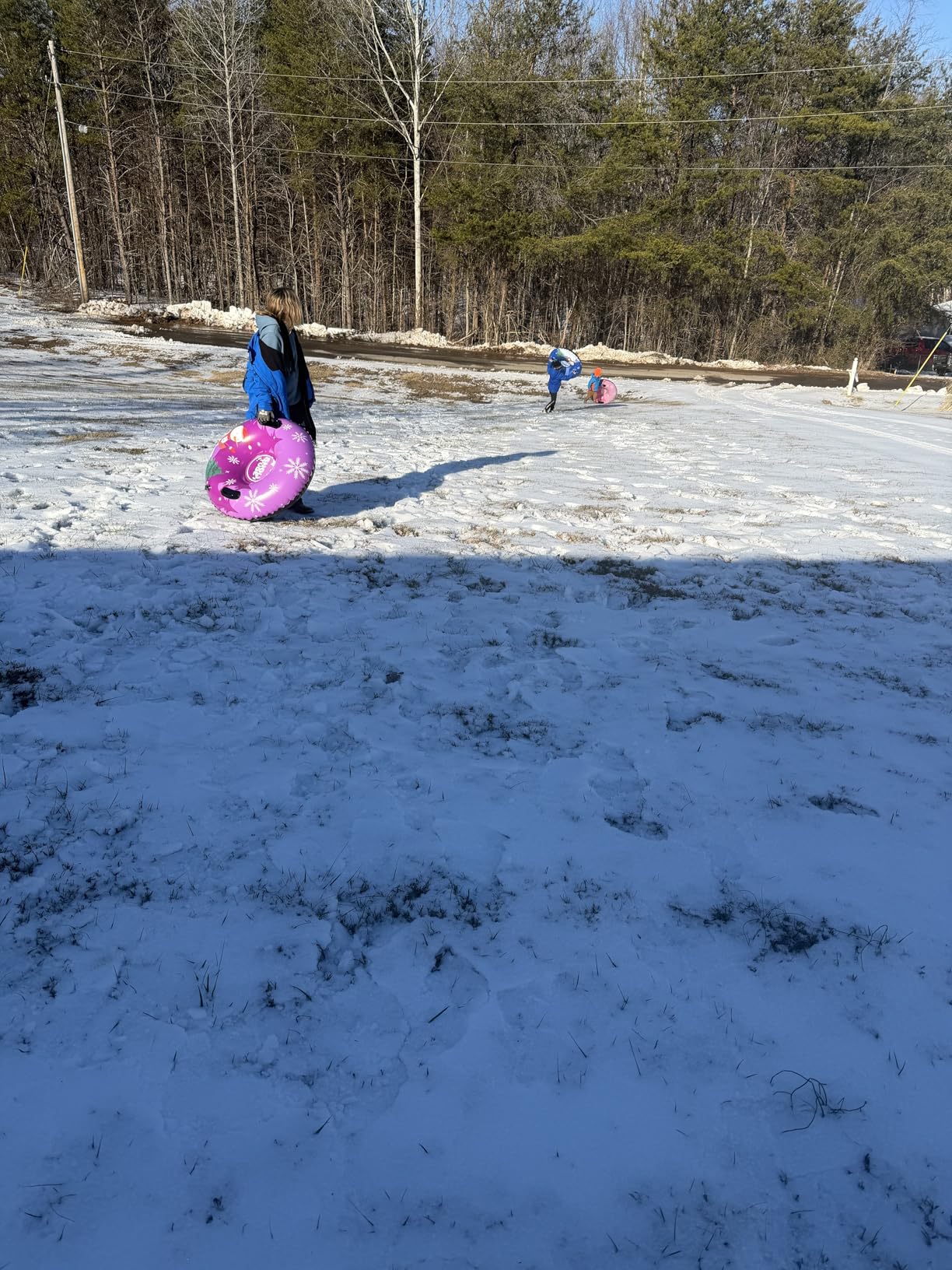 Snow Tube, 36'' 3Packs/4Packs Snowman Snow Tubes for Kids & Adults, Durable Cold-Resistant PVC Inflatable Snow Sled, Heavy-Duty Hard Bottom & Handles, Perfect for Family Boys Girls Sports Fun customer photo 2