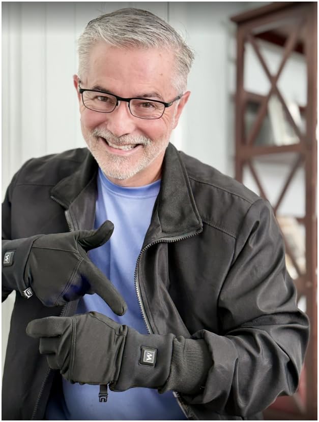 Weston Heated Glove Liners for Men and Women - Rechargeable Thermal Hand Warmers - Heated Gloves with 3 Heat Settings customer photo 2
