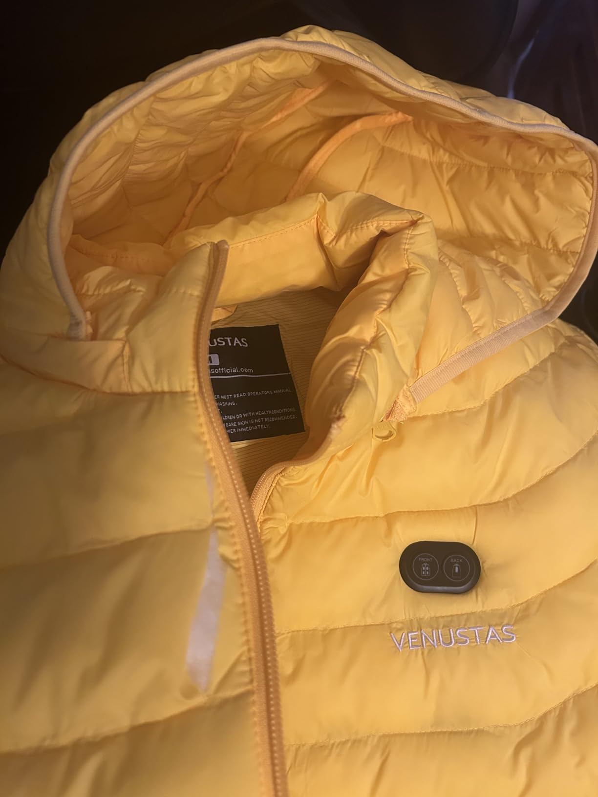 Venustas 12V Heated Jacket for Men with Battery, Versatile Lightweight Softshell Jacket with 7 Pockets & Detachable Hood customer photo 2